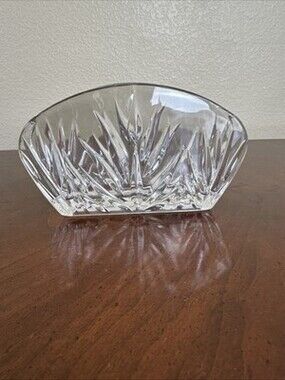 GORHAM STAR BLOSSOM CRYSTAL NAPKIN HOLDER 3 1/2"H X 5 7/8"W